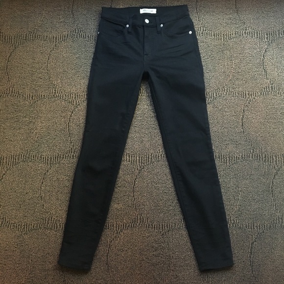 MADEWELL - 9" High-Rise Skinny Jeans Black, 26 - Picture 4 of 6
